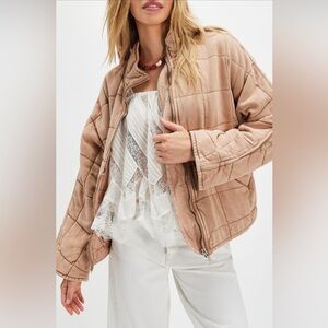 Free People Dolman Quilted Jacket